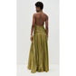 Vestido Largo de Fiesta con Corsé para Mujer – Elegante Off Shoulder con Abertura y Pliegues