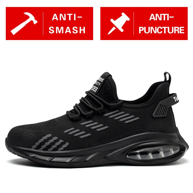 Zapatos de seguridad para trabajo de acero para hombres..