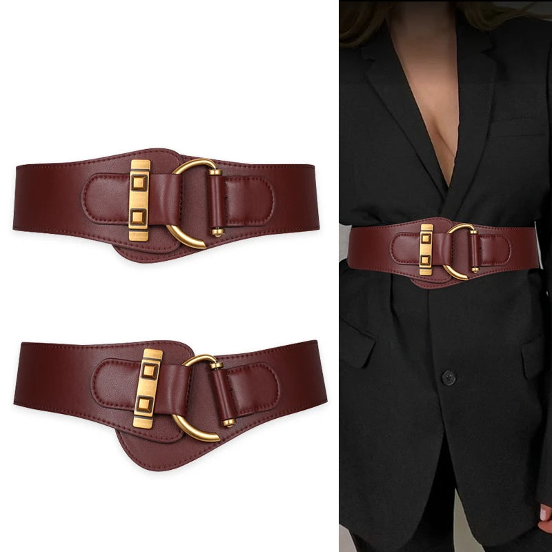 Cinturón Corset de Lujo para Mujer – Cinturón Elástico Ancho Tipo Cummerbund