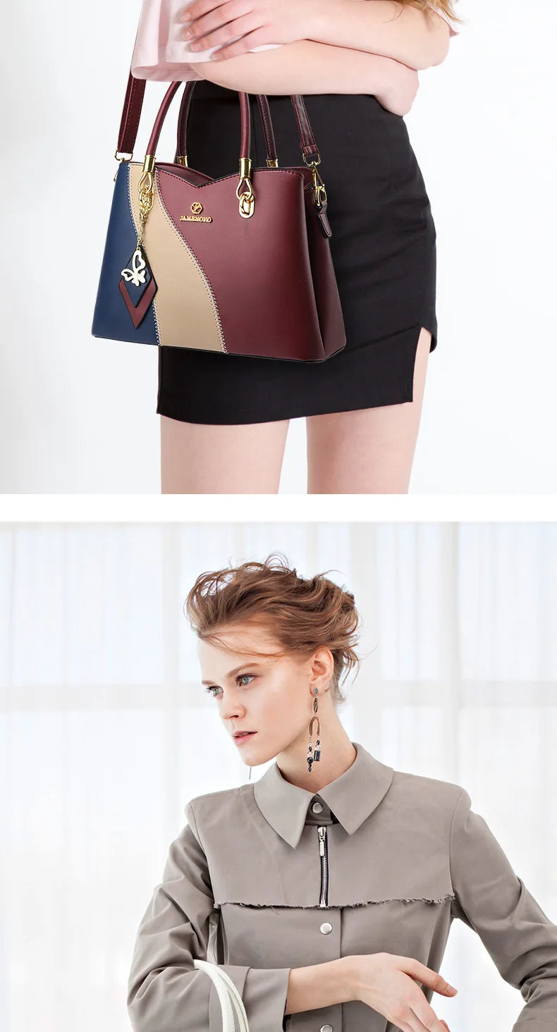 Bolso de Hombro para Mujer Estilo Cubo con Cadena