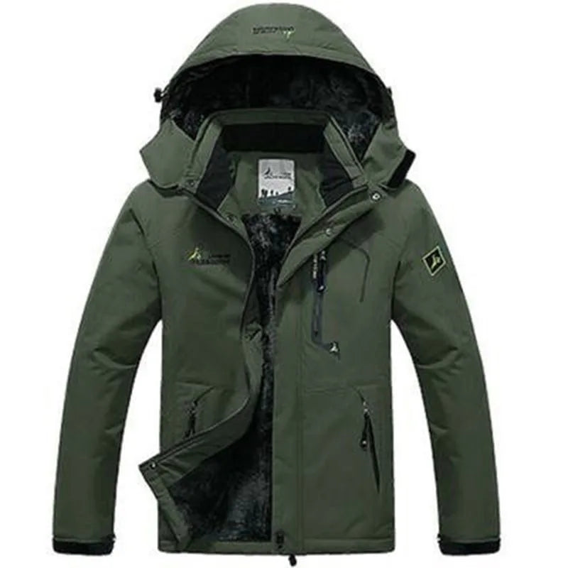 Parka de Invierno para Hombre –  Cálida y con Capucha de Piel Estilo Militar