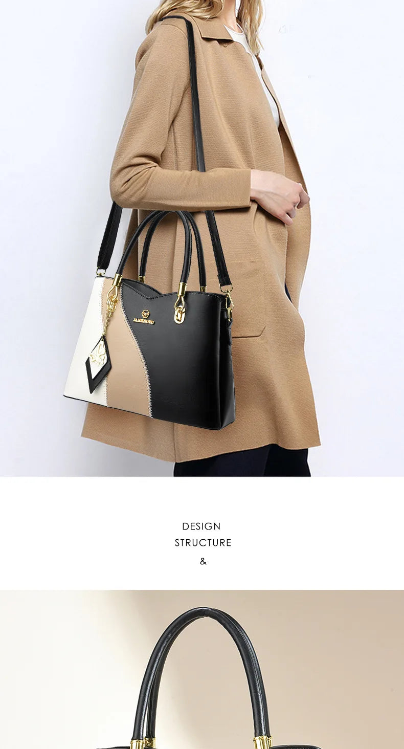 Bolso de Hombro para Mujer Estilo Cubo con Cadena