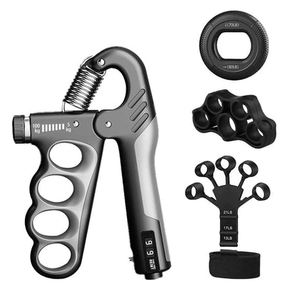 Hand Gripper Ajustable  –  Muñeca y Antebrazo con Dinamómetro para Gimnasio y Recuperación Muscular