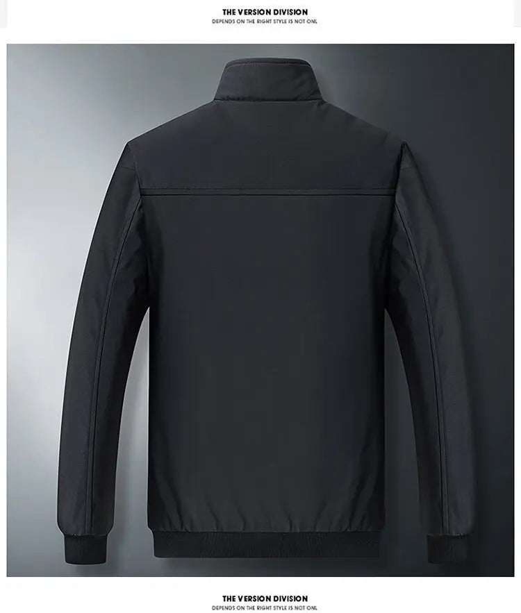 Chaqueta de invierno para hombre - negocios gruesa interior de lujo
