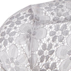 Camisa de Hombre con Cuello Vuelto – Manga Larga, Algodón y Encaje Transparente Estilo Clubwear