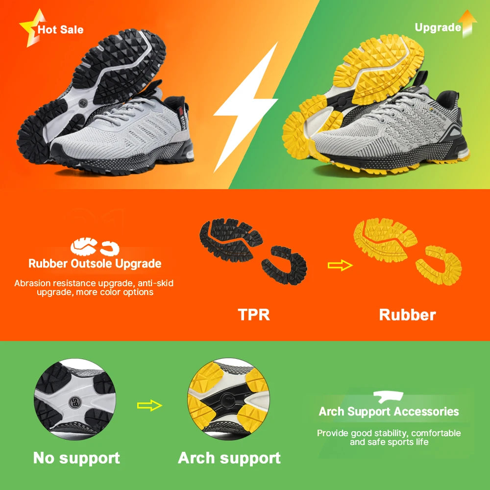 Tenis de corrida profesional respirable..