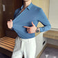 Camisa para Hombre Tallas Grandes 4XL–M – Alta Elasticidad, Sin Costuras y Manga Larga