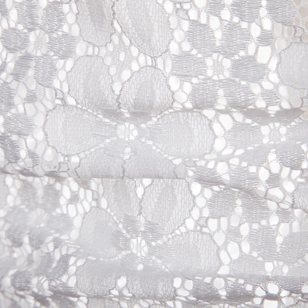 Camisa de Hombre con Cuello Vuelto – Manga Larga, Algodón y Encaje Transparente Estilo Clubwear