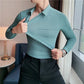 Camisa para Hombre Tallas Grandes 4XL–M – Alta Elasticidad, Sin Costuras y Manga Larga