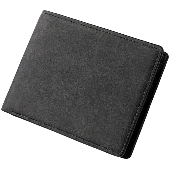 Cartera Corta para Hombre – Múltiples Ranuras,  Monedero y Diseño Plegable en Cuero PU