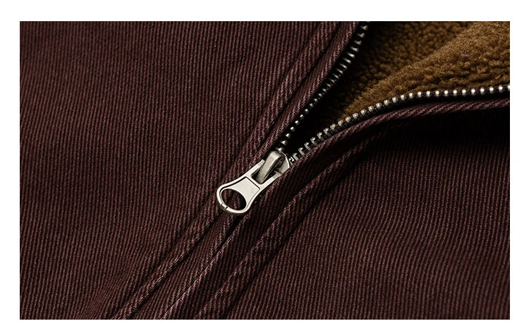 Chaqueta Vintage Japonesa de Polar para Hombre – Invierno, Gruesa, de Alta Calidad y Estilo Streetwear Coreano