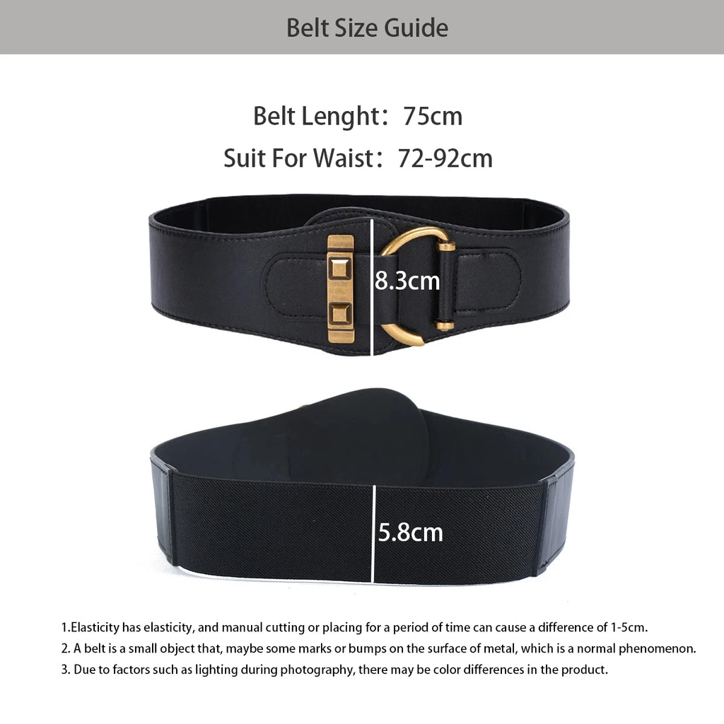 Cinturón Corset de Lujo para Mujer – Cinturón Elástico Ancho Tipo Cummerbund