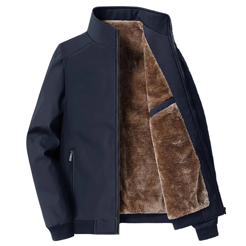 Chaqueta de invierno para hombre - negocios gruesa interior de lujo