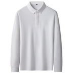 Polo de lujo 100% algodón para hombre, tallas 8XL, 7XL, 6XL (Otoño 2025)