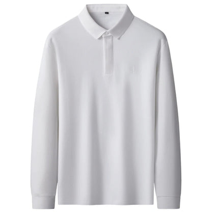 8XL 7XL 6XL 2025 New Fall High End Luxury 100% Cotton Polo Shirt Man