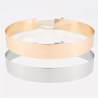 Cinturón Metálico Dorado Clásico – Cadena Ajustable para Mujer