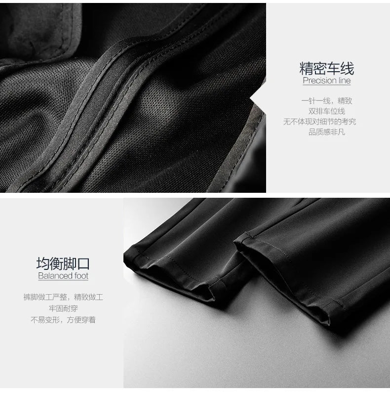 Pantalones casuales de verano para hombre, talla grande 10XL, corte recto y elástico