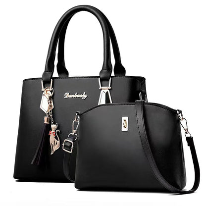Bolso Minimalista de Gran Capacidad para Mujer – Bandolera y Bolso de Hombro con Cadena en PU