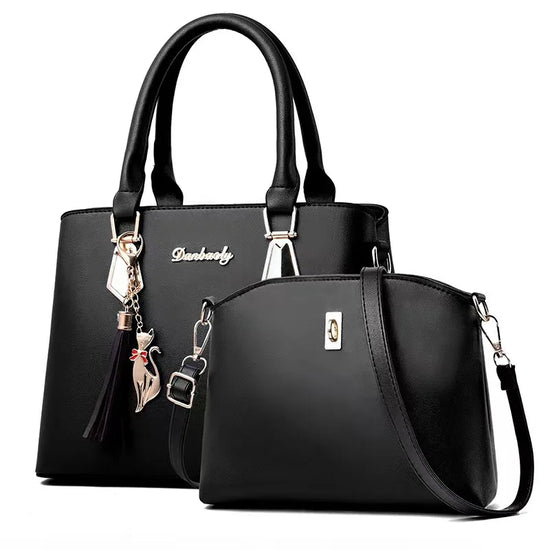 Bolso Minimalista de Gran Capacidad para Mujer – Bandolera y Bolso de Hombro con Cadena en PU