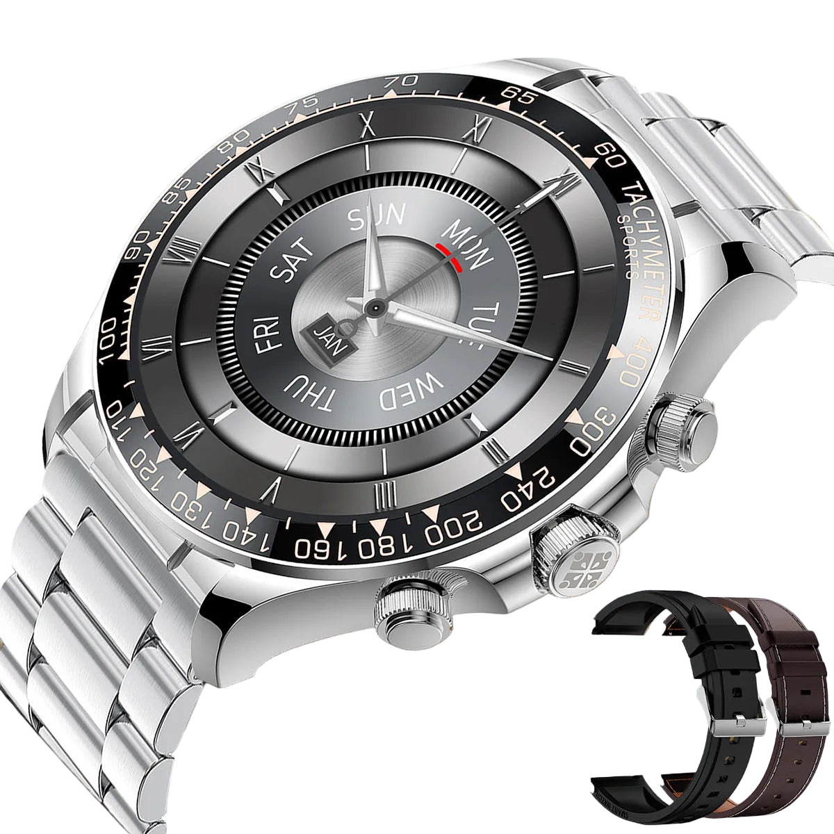 Reloj inteligente con pantalla redonda EX108 y llamadas Bluetooth