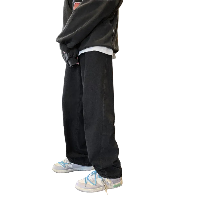 Pantalones vaqueros rectos holgados retro para hombre