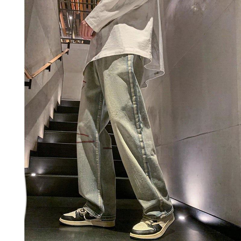 Vaqueros rectos holgados americanos para hombre