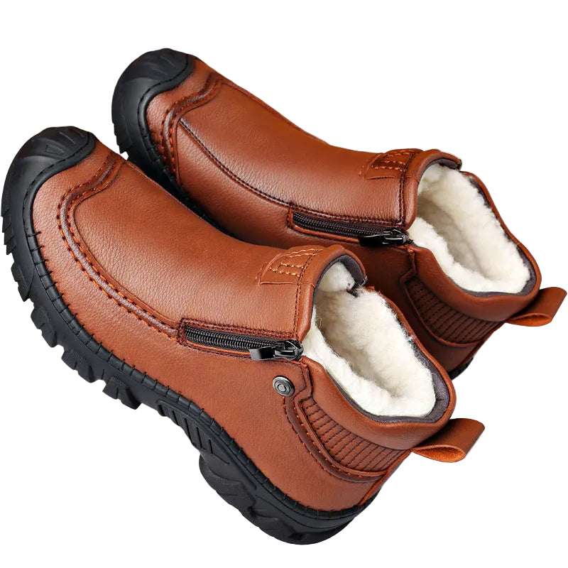 Cotton Shoes For Men With Plush Insulation
