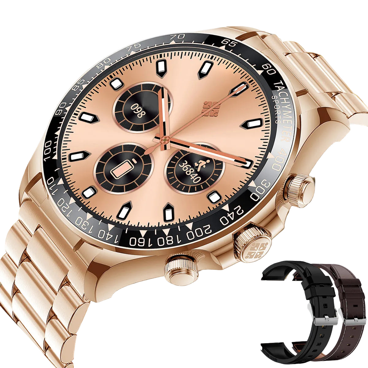 Reloj inteligente con pantalla redonda EX108 y llamadas Bluetooth