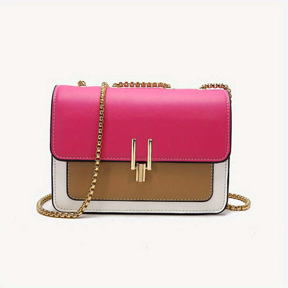 Bolso Bandolera Mujer Elegante - Cartera Cruzada con Hebilla Decorativa