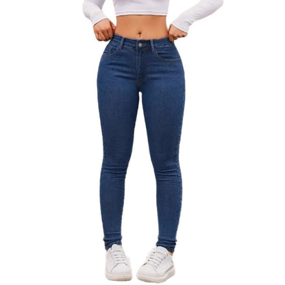 Pantalones vaqueros ajustados con pies elásticos