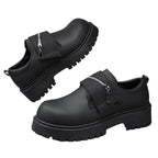 Zapatos casuales de plataforma de cuero para hombre