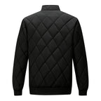 Chaqueta de algodón acolchada con cuello alto para hombre, moderna y cálida, estilo papá