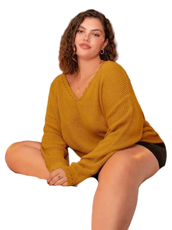 Suéter de mujer de talla grande