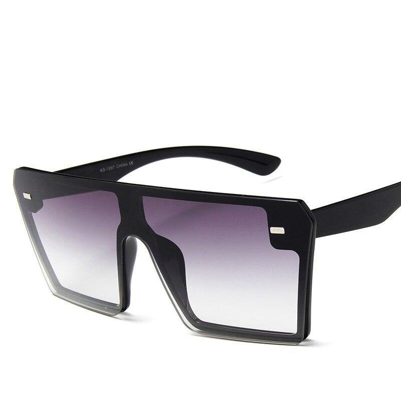 SunderSun® - Óculos de Sol Vintage Quadrado moda Flat Top Uv400 - A.S Foco