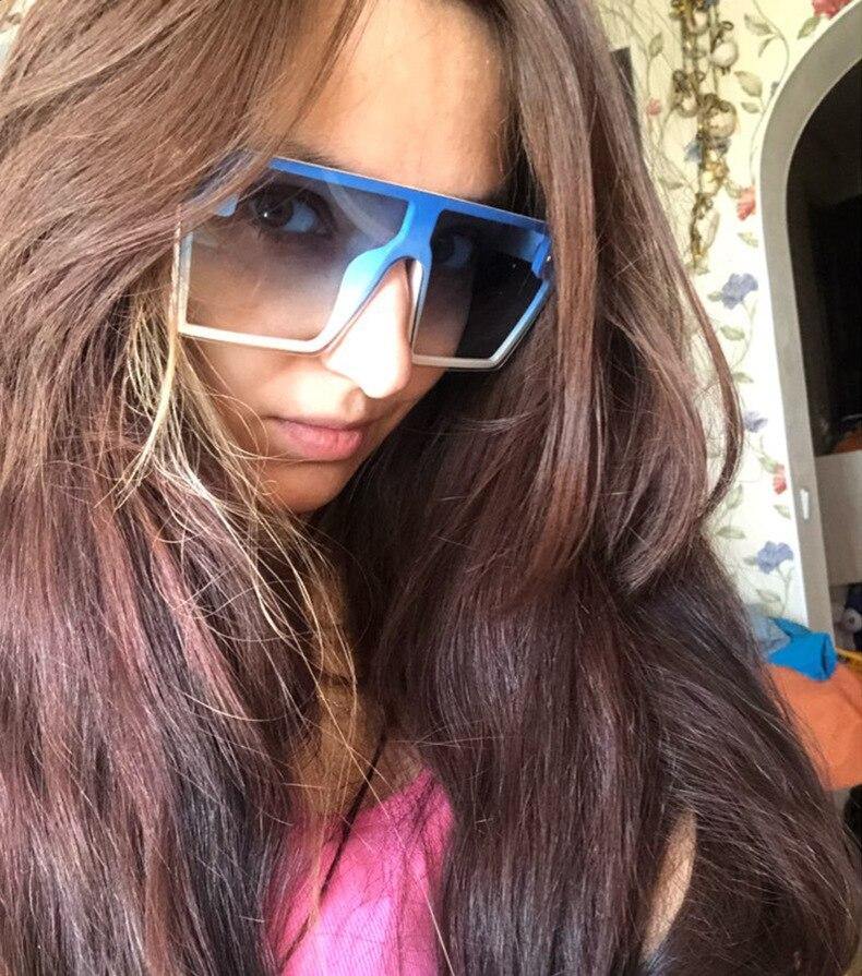 SunderSun® - Óculos de Sol Vintage Quadrado moda Flat Top Uv400 - A.S Foco