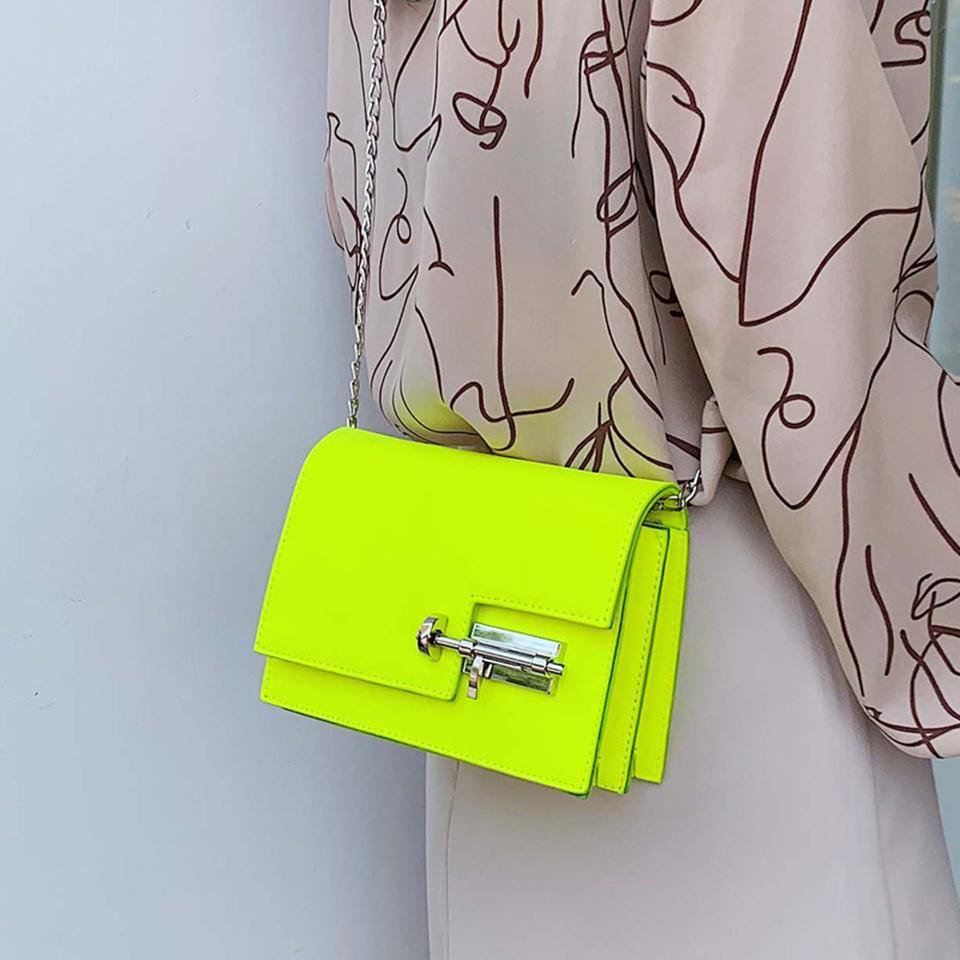 Penny Lane - Bolsa Couro Neon Pequena Tiracolo - A.S Foco