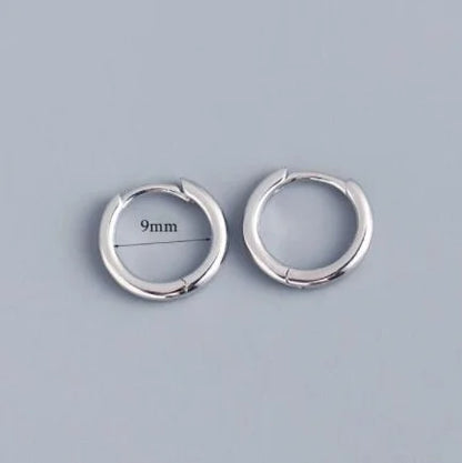 Huggie Small Hoop Earrings For Women Round Circle Punk Unisex.