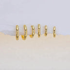 Huggie Small Hoop Earrings For Women Round Circle Punk Unisex.