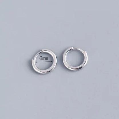 Huggie Small Hoop Earrings For Women Round Circle Punk Unisex.