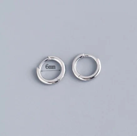 Huggie Small Hoop Earrings For Women Round Circle Punk Unisex.
