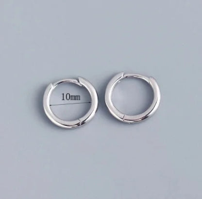 Huggie Small Hoop Earrings For Women Round Circle Punk Unisex.