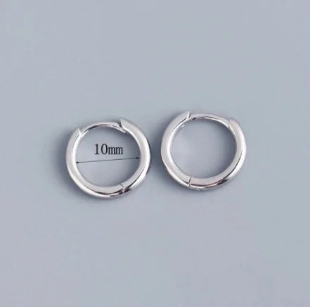 Huggie Small Hoop Earrings For Women Round Circle Punk Unisex.