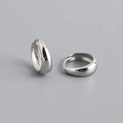 WANTME-Pendientes de aro góticos de plata de ley 925 para mujer.