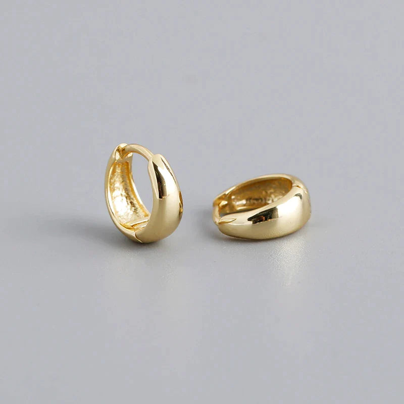 WANTME-Pendientes de aro góticos de plata de ley 925 para mujer.